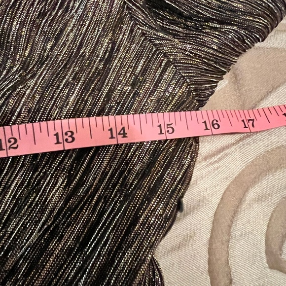 THE KOOPLES METALLIC BRONZE SHORT DRESS SIZE 1/Small NWT The Luxe dress - Picture 13 of 16